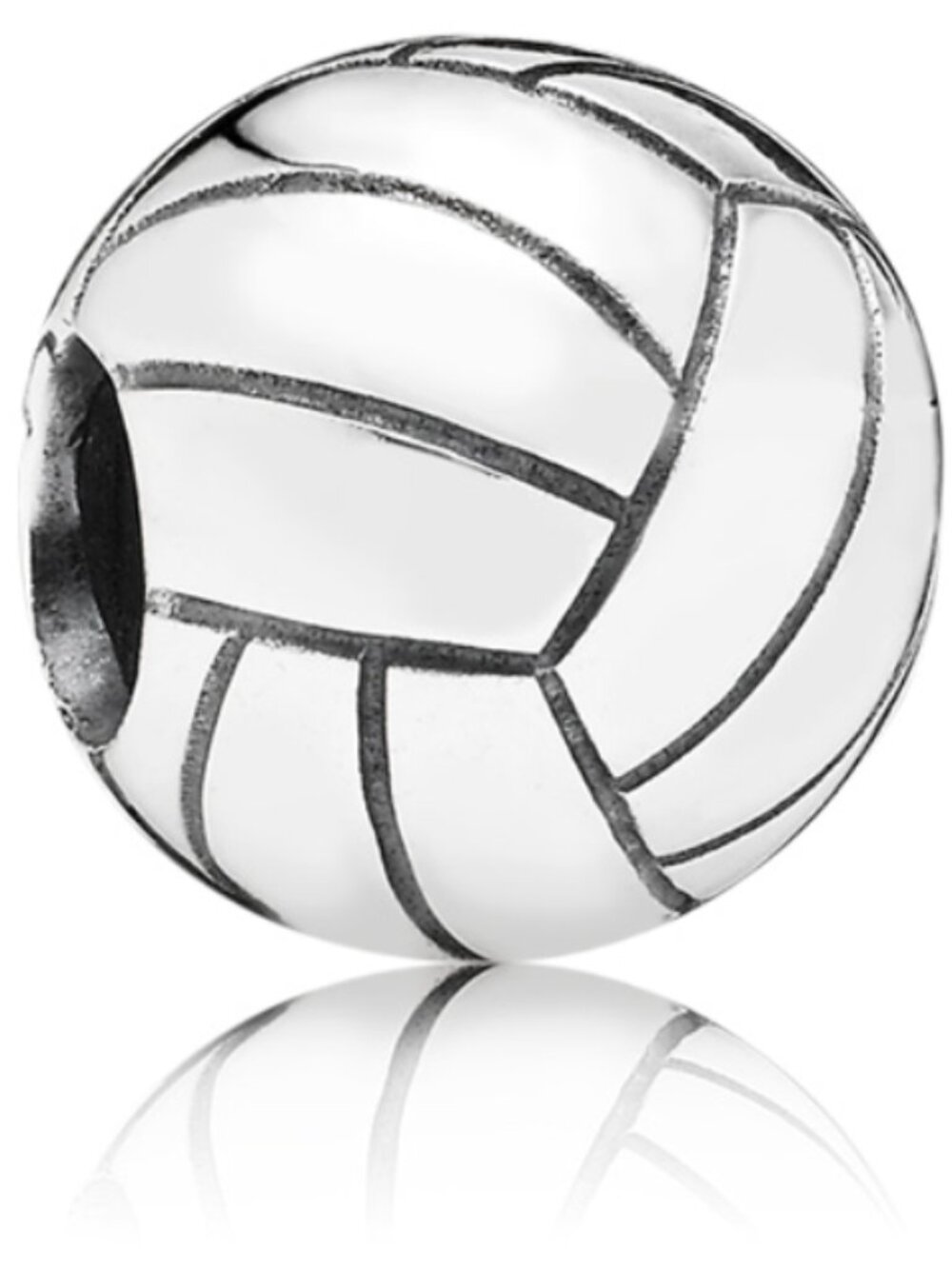 Authentic PANDORA Volleyball Charm 791270 RARE Retired Sterling Silver